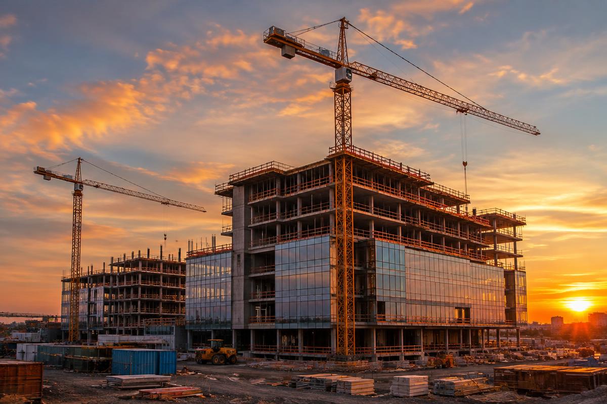 Commercial building under construction